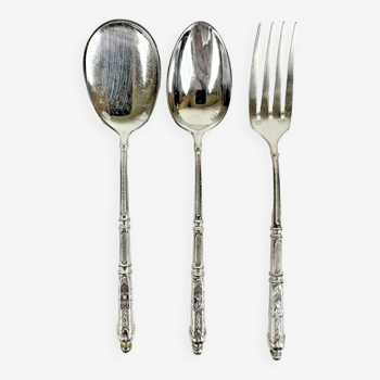 SFAM 'Russian' style silver metal dessert cutlery