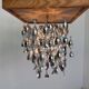 Design aluminium space age ceiling light/pendant - Czechoslovakia/1960s - 3pcs.
