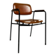 Eugen Schmidt armchair, Coraline cognac model for Airborn 1960.