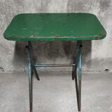 Painted metal folding table