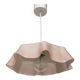 Suspension en opaline rose vintage