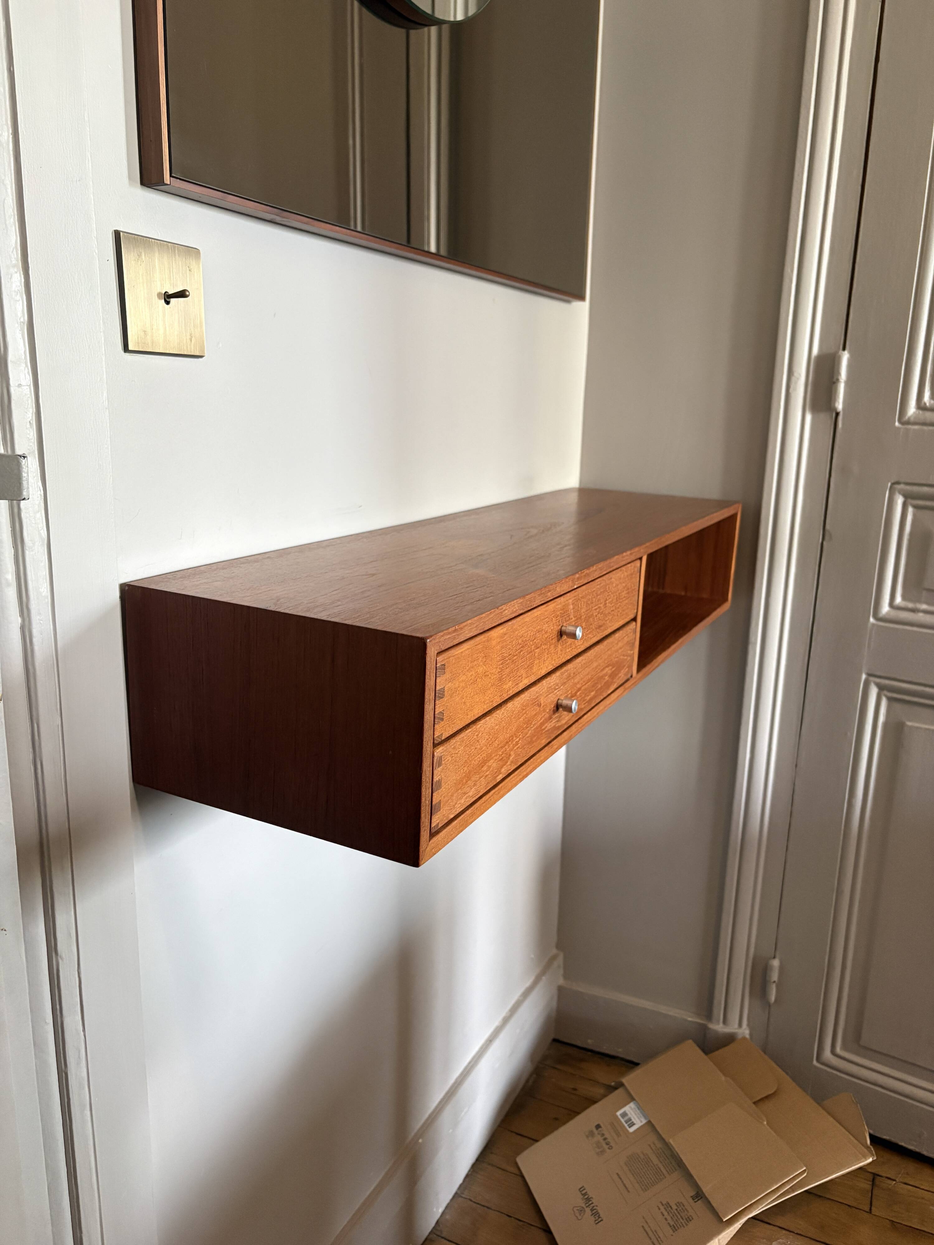 Danish console by Kai Kristiansen, mid-century teak from the 1960s.
