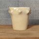 Cracked ceramic vase organic shape 1970