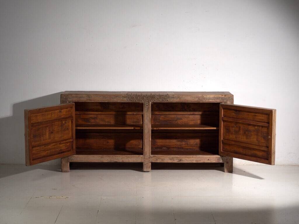 Antique pine panelled buffet – China, circa 1900