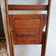 Wooden folding chair