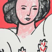 Henri matisse : la blouse roumaine, lithographie signée