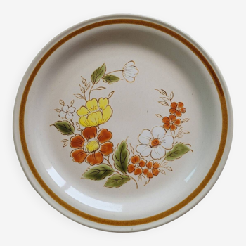 6 grandes assiettes plates vintage