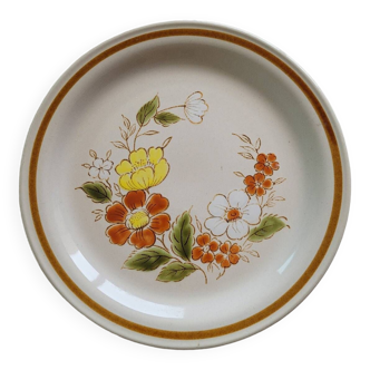 6 grandes assiettes plates vintage