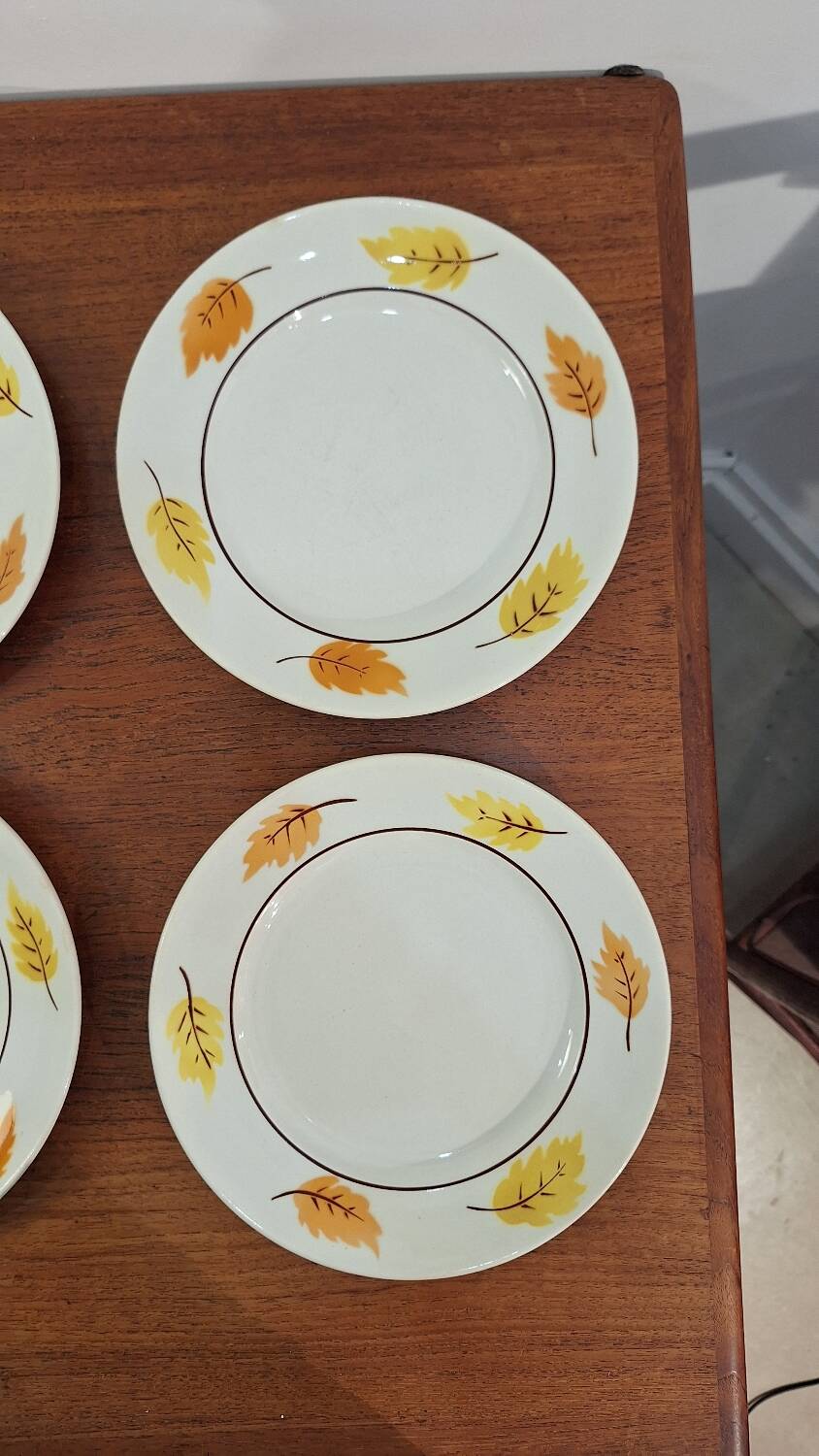 Set of Moulin des Loups autumn soup plates