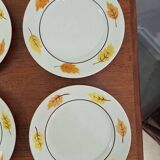 Set of Moulin des Loups autumn soup plates