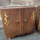 Pair of vintage art deco bedside tables from the 1950s