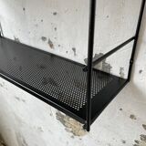 Black metal string shelf
