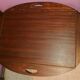 Teak wood coffee table, oval shape, folding boat style 1970