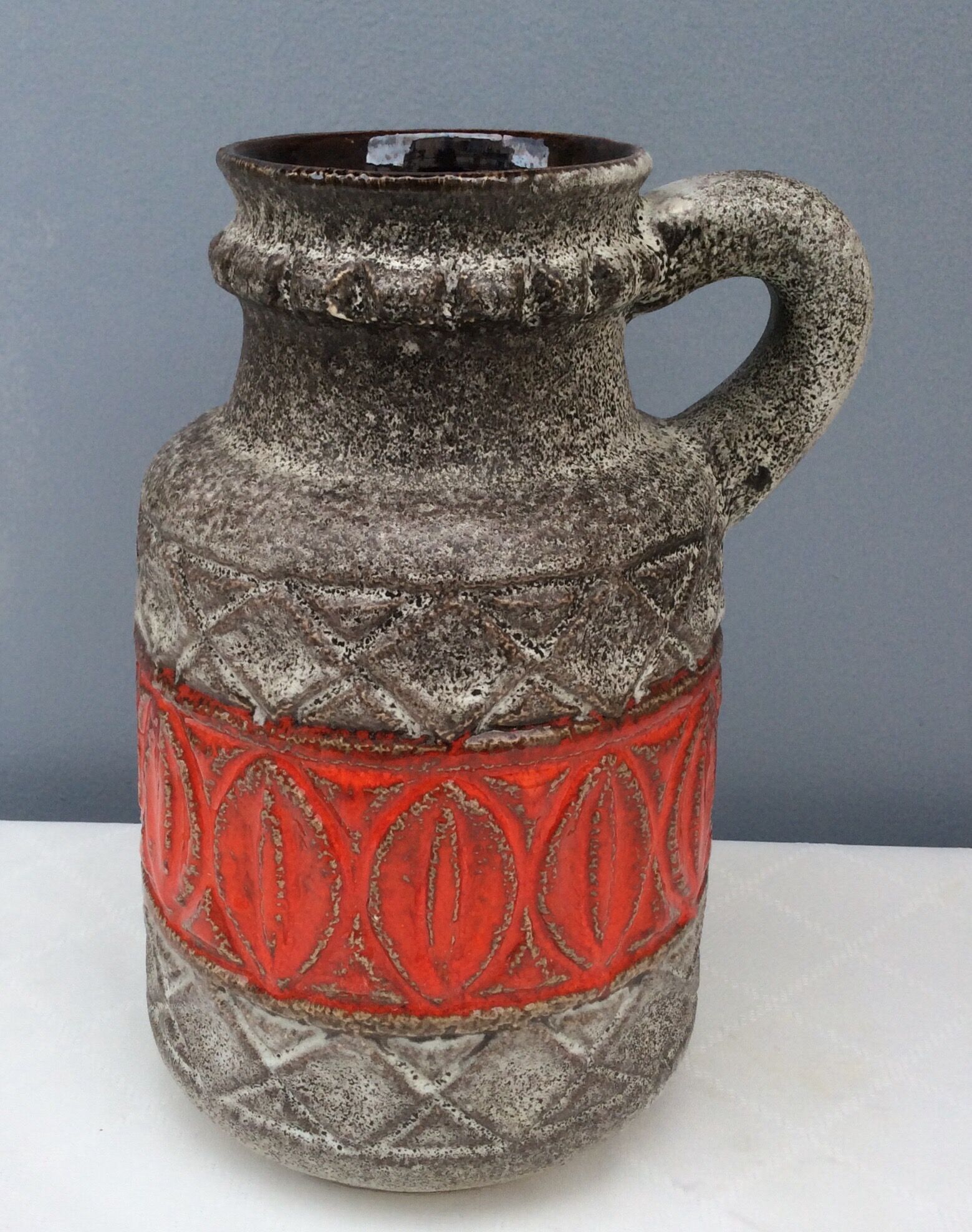 Bay West Germany ceramic pitcher, 1960s