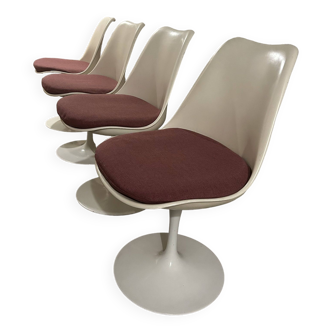 4 chaises saarinen des années 70