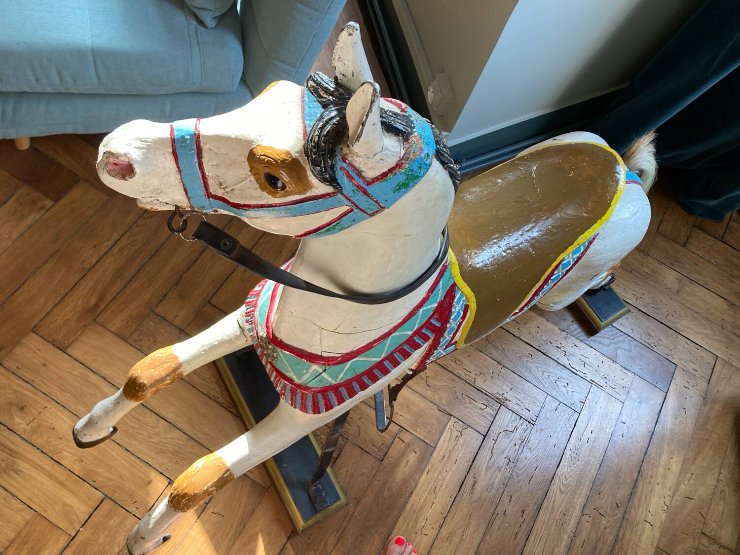 Carousel wooden horse