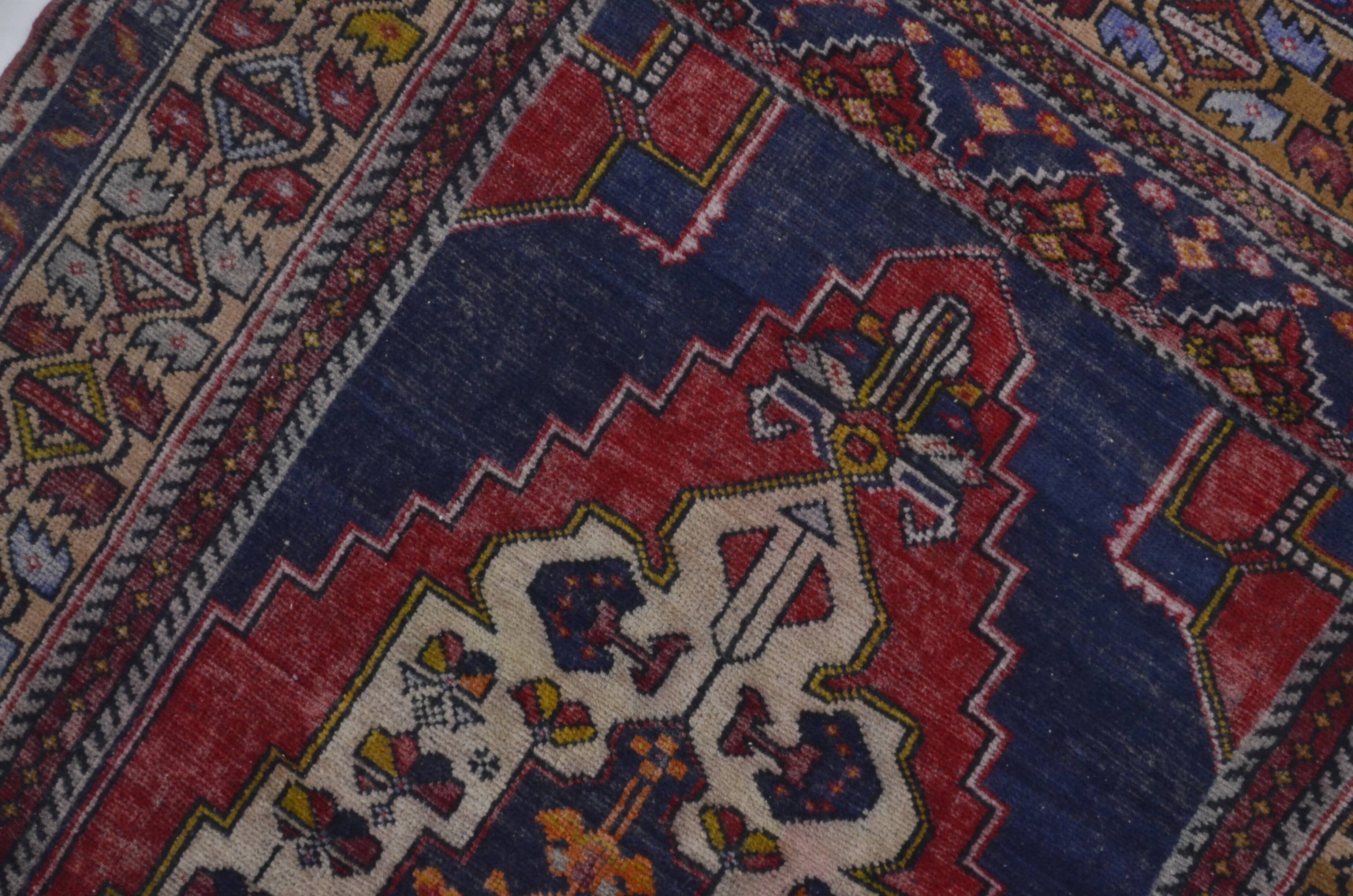 Red & Blue Oushak Rug sku A52