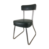 Vintage industrial office sleigh chair
