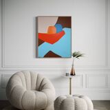 Figurative painting "in your arms" celestial