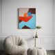 Figurative painting "in your arms" celestial