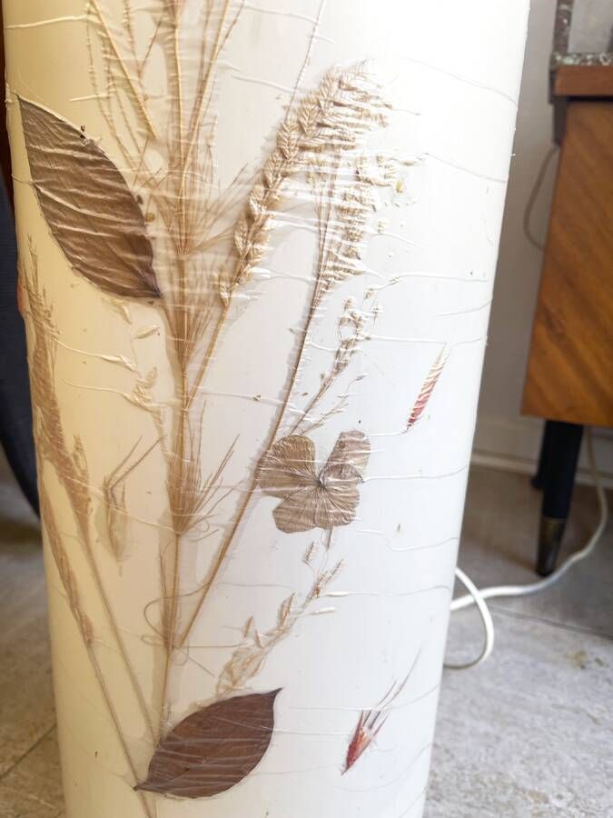 Lampadaire vintage cylindrique  – Années 70