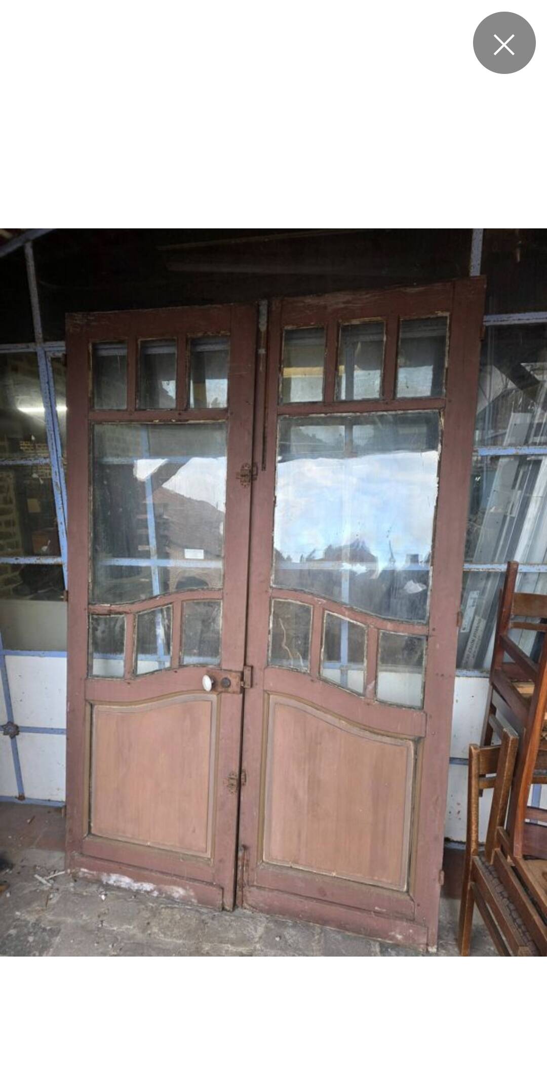 Pair of old Art Nouveau doors