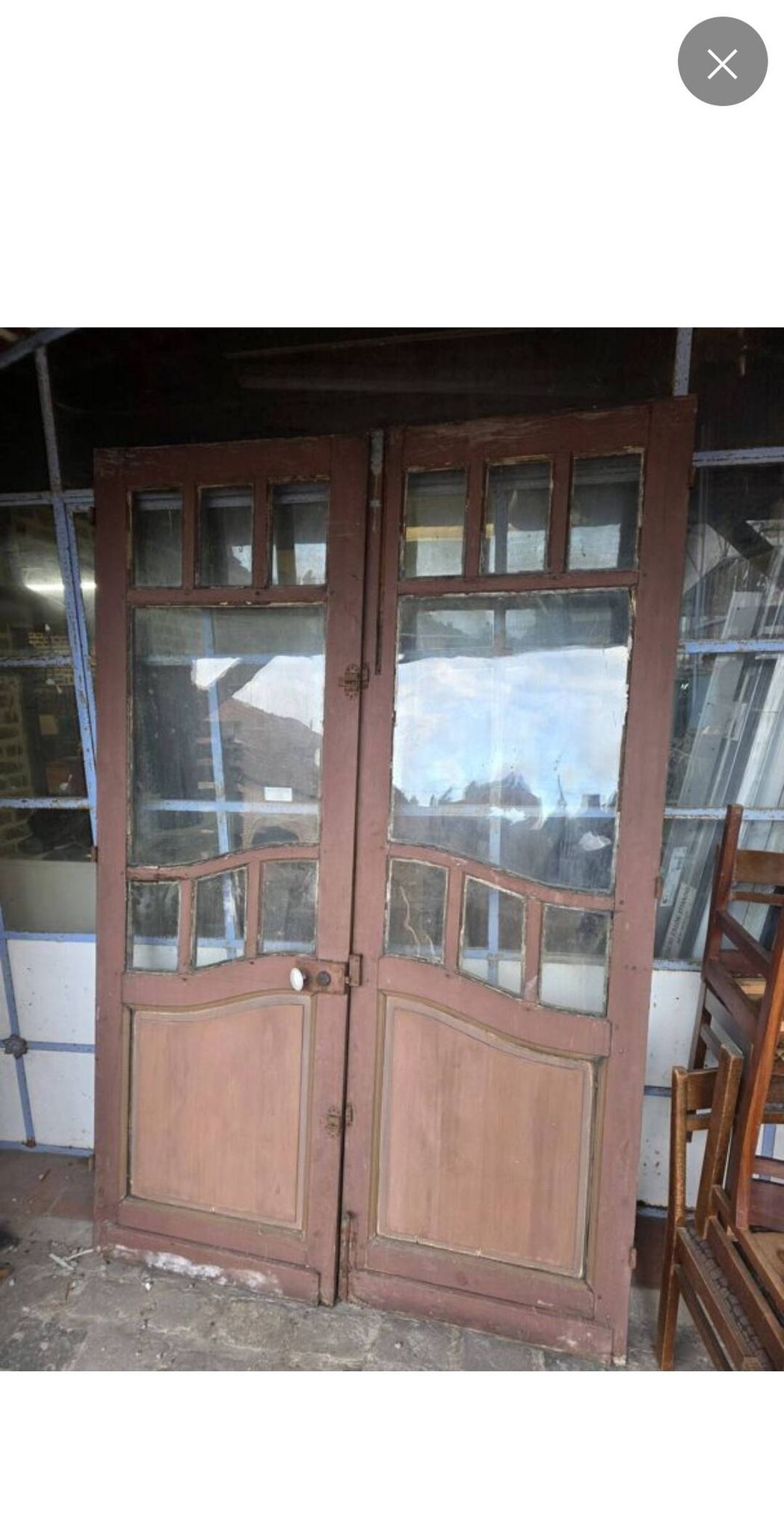 Paire de portes art nouveau anciennes