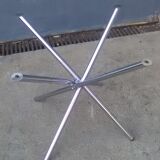 Vintage chrome foot round table