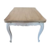 Table merisier relookée