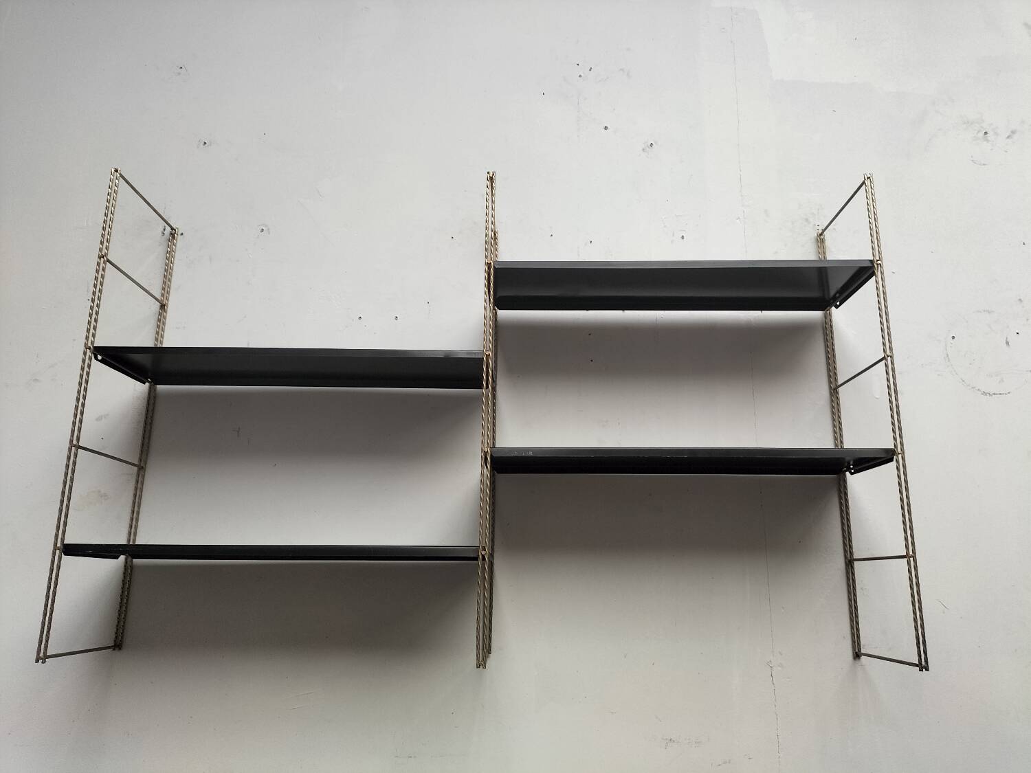 Metal wall shelf