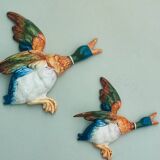 Pair Beswick duck wall decorations