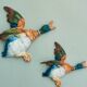 Paire de décorations murales canard Beswick