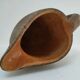 Solid wood pitcher patinated brutalist 60s