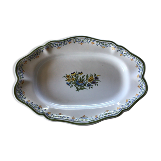 Moustiers oval dish