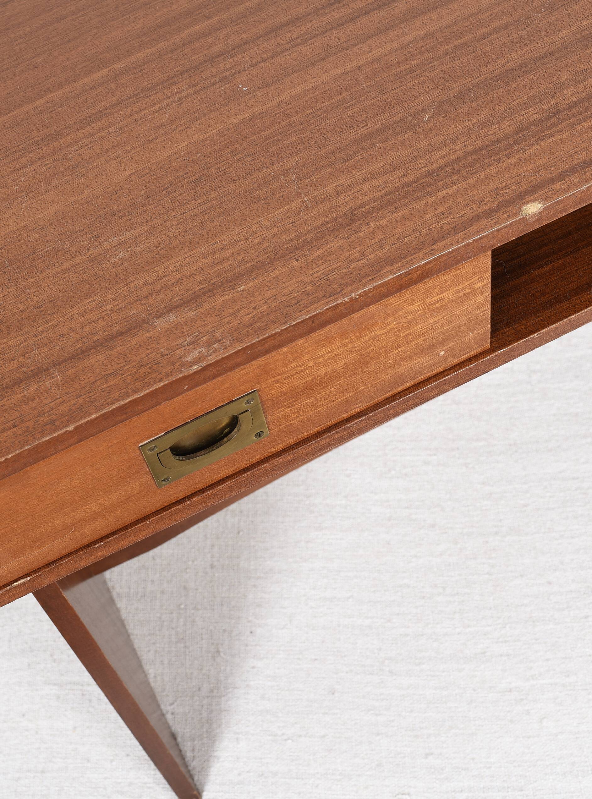 Teak desk, vintage, Gautier brand