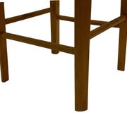 Tabouret vintage années 60 en chêne avec assise tressée