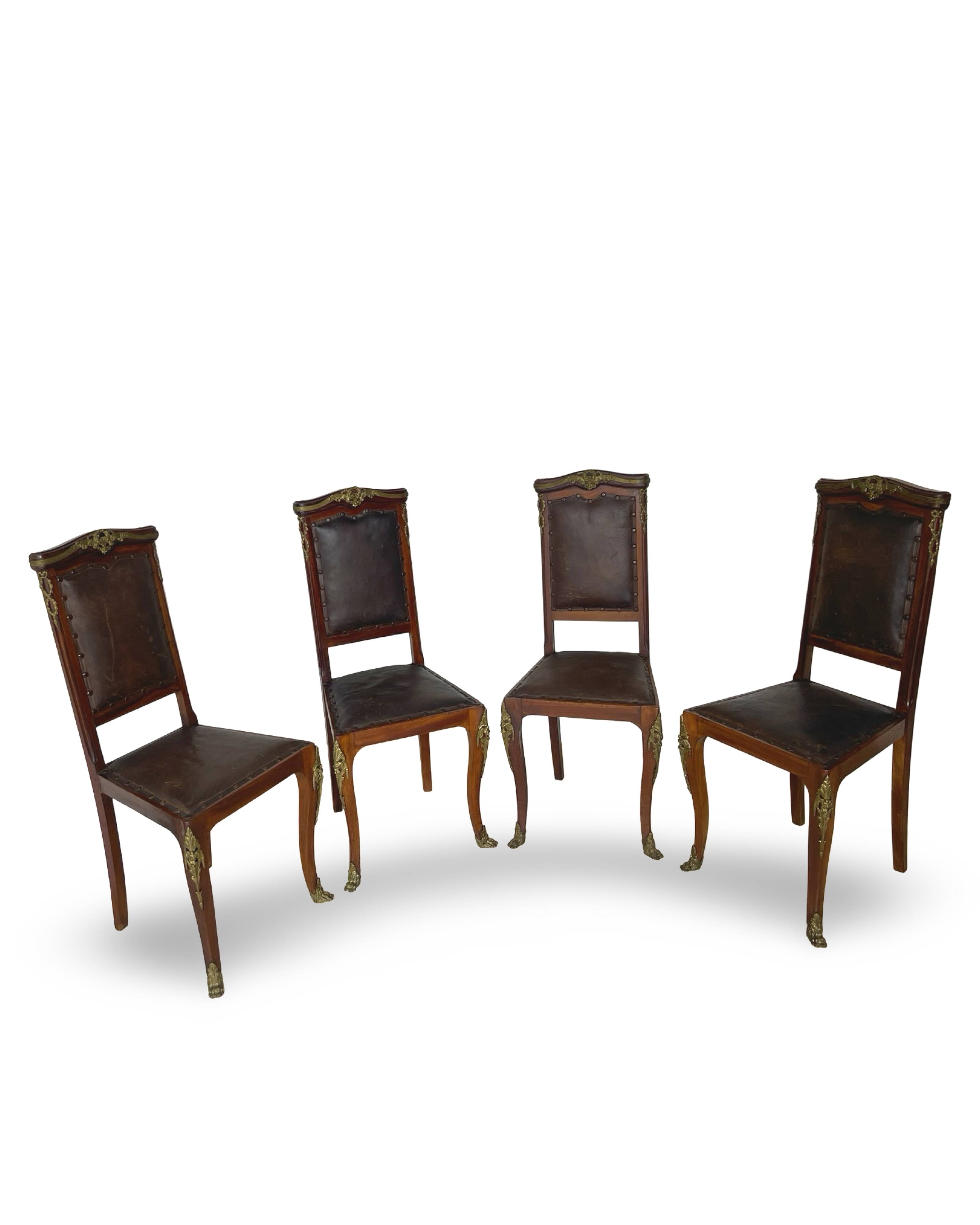 Italian art deco dining chairs 1920s