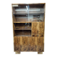 Walnut Bookcase / display cabinet, only 30 cm deep! After renovation