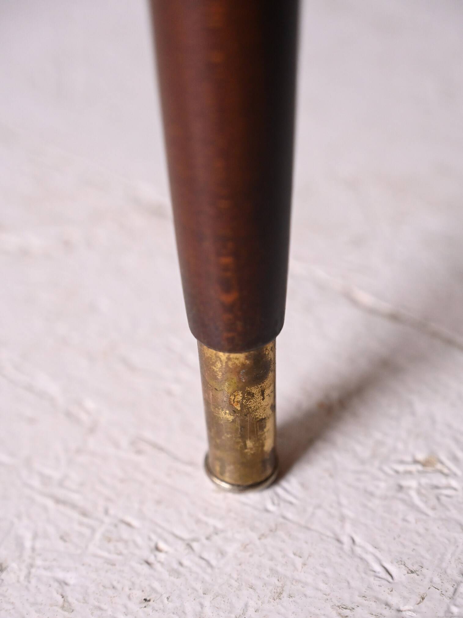 1960s Scandinavian coffee table with Vienna straw shelf