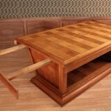 Art deco dining room table with chequered pattern
