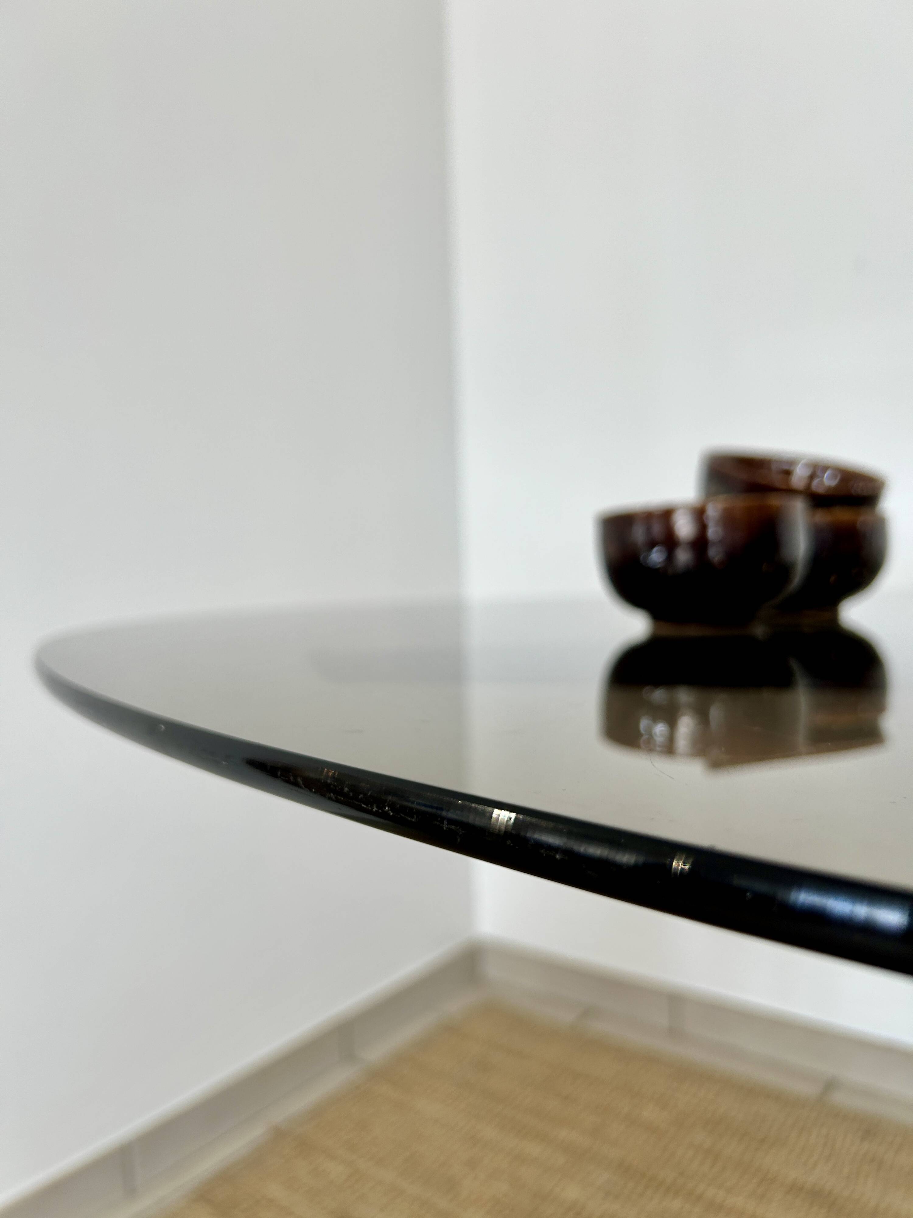 Glass dining table, 1970s