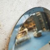 Oval beveled mirror