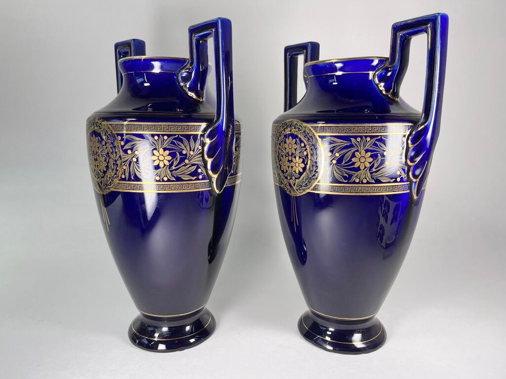 Vase Amphora Boch Frères Keramis 1890