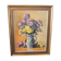 Oil on wood framed and signed Henri Merlet: flowers in vase