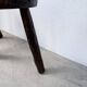 Pair of tripod stools in oak
