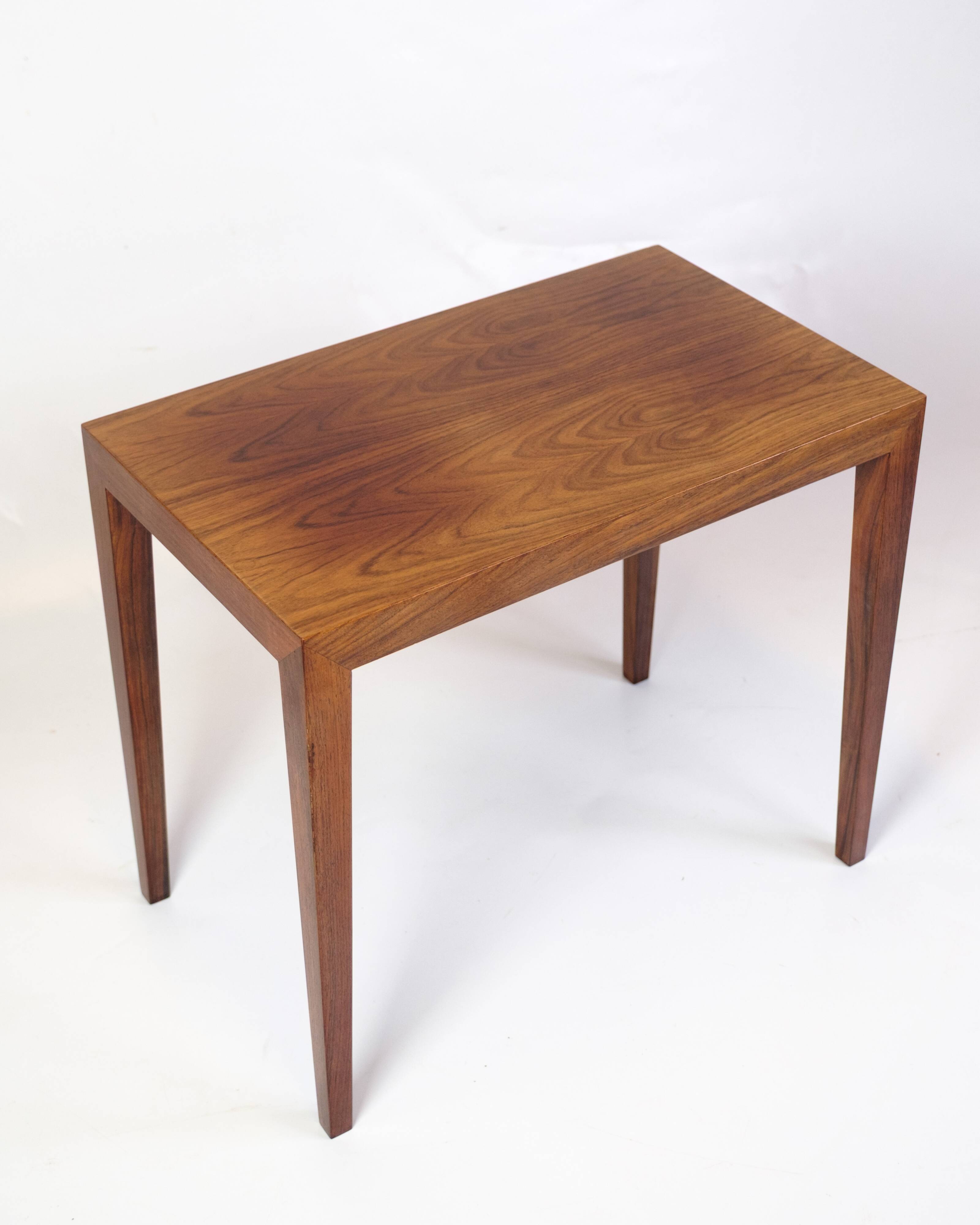 Side Table Model 162 In Rosewood By Severin Hansen For Haslev Furniture