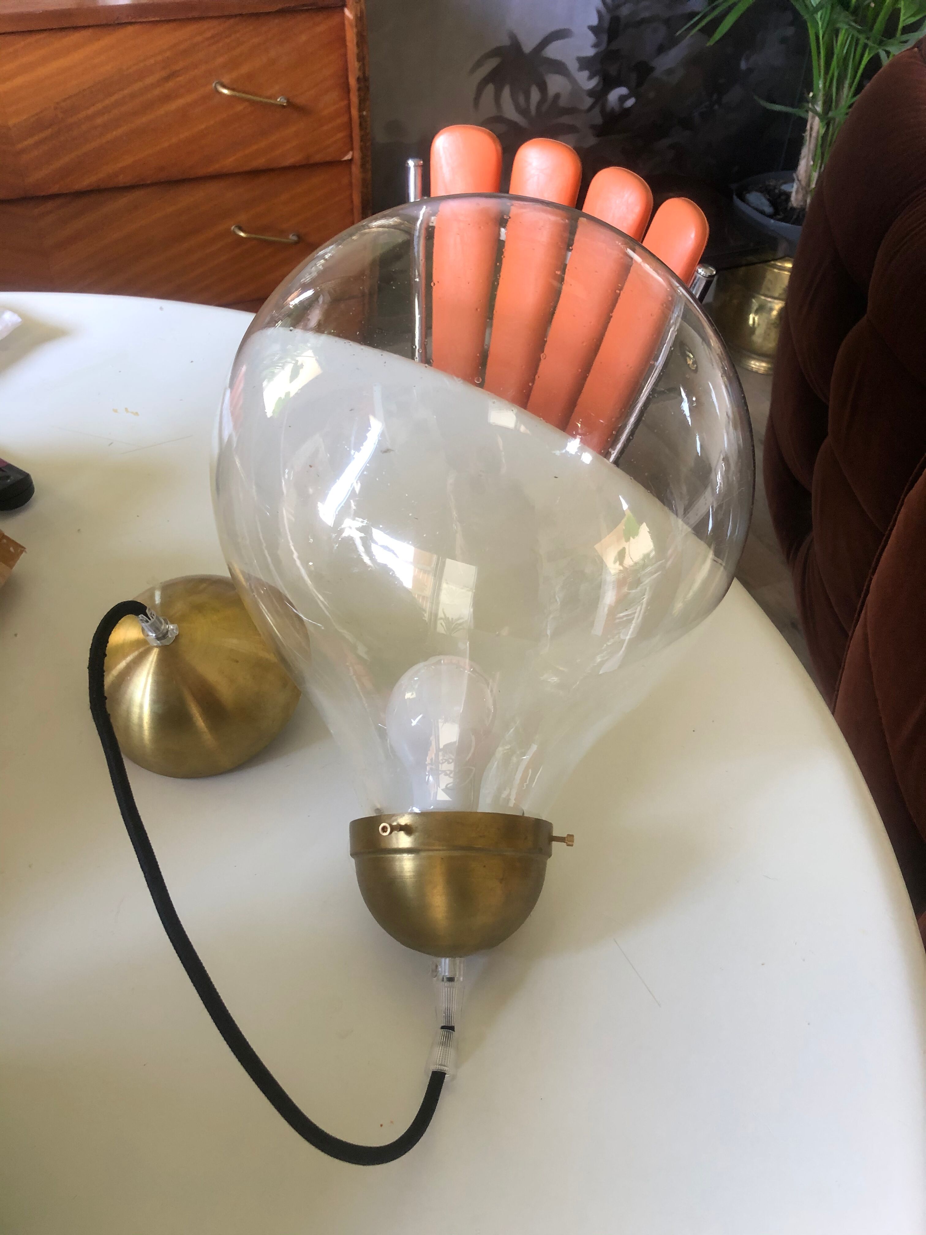 Suspension en verre soufflé