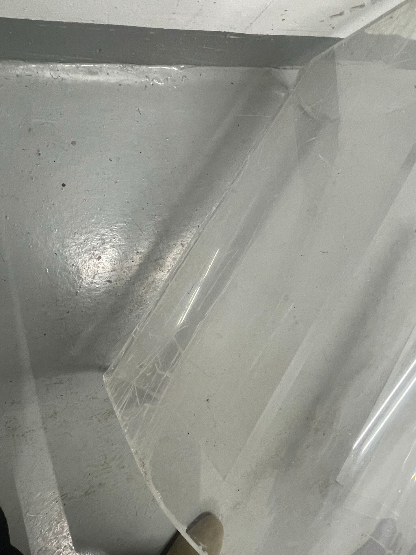 Vintage plexiglass coffee table