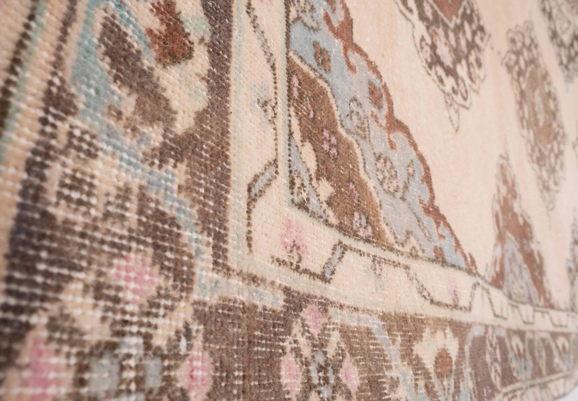 Vintage Turkish hallway rug 137x364 cm