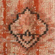 Terracotta & Red Vintage Persian Rug, Turkish Handmade Wool Rustic Carpet